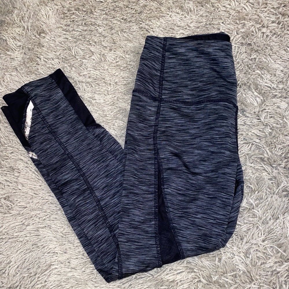 Grey & Black Patterned Leggings
